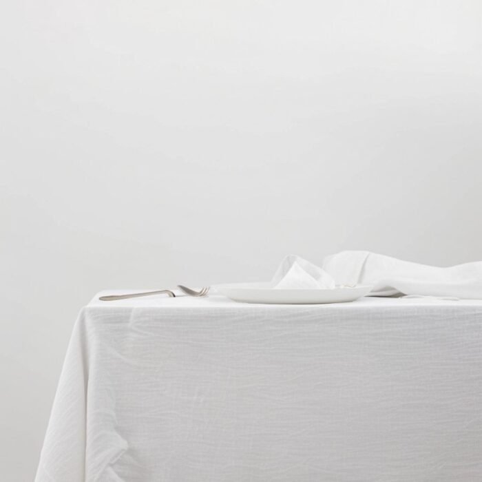 Obrus lniany - biały