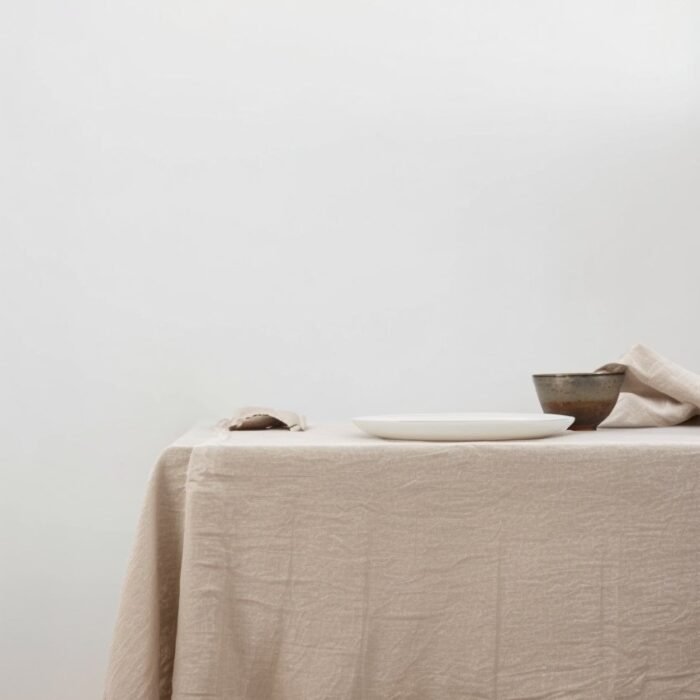Obrus lniany - naturalny